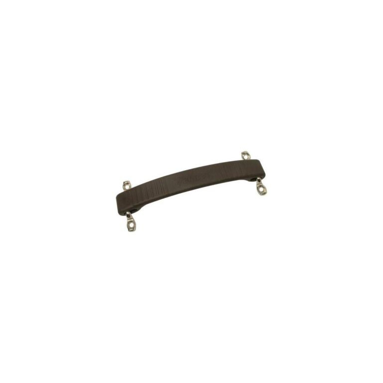 Brown guitar amplifier handle with metal mounting hardware