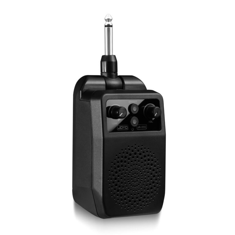 Black Joyo JA-05G guitar amplifier with controls and a speaker