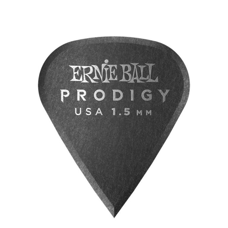 Ernie Ball Prodigy guitar pick, black, 1.5mm, USA made