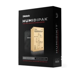 D'Addario Humidipak guitar humidifier kit box with humidification packs