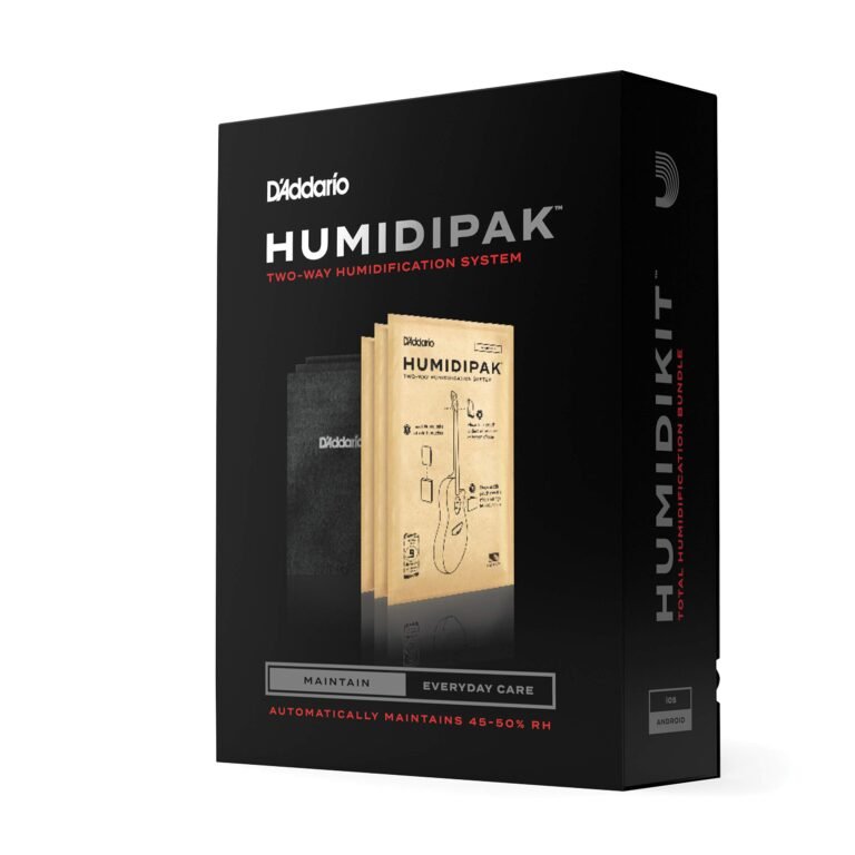 D'Addario Humidipak guitar humidifier kit box with humidification packs