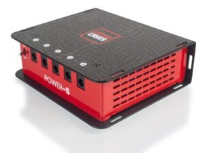 Red and black Gator Cases Power-5 power supply unit